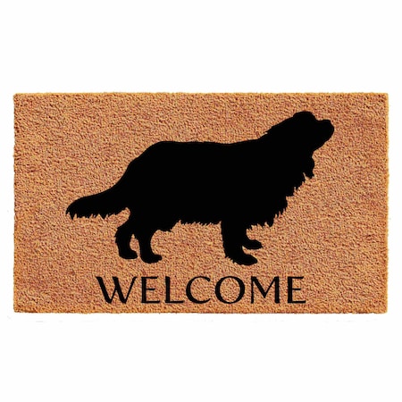 Calloway Mills Entrance Mat, Coir, Natural, Black 105632436